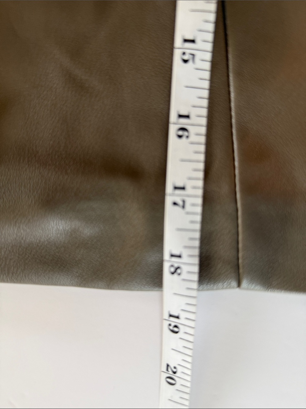 Anthropologie Avec Les Filles Cropped Vegan Faux Leather Jacket Moss Green Small - Picture 12 of 14